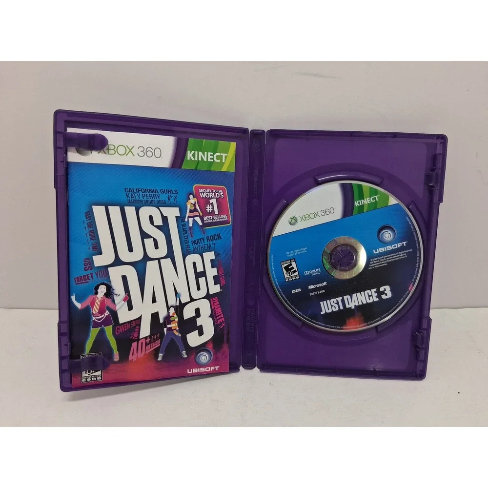 Just Dance 3 Xbox 360 Kinect Game Ubisoft 2011 Complete with Manual CIB